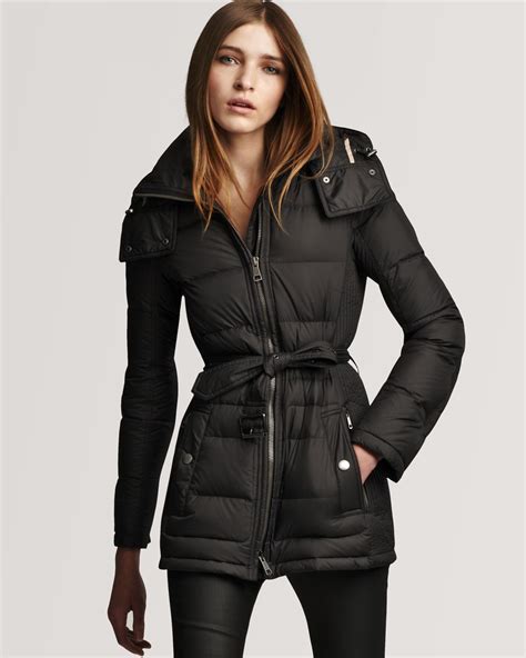 burberry denim coat|Burberry brit winter down jacket.